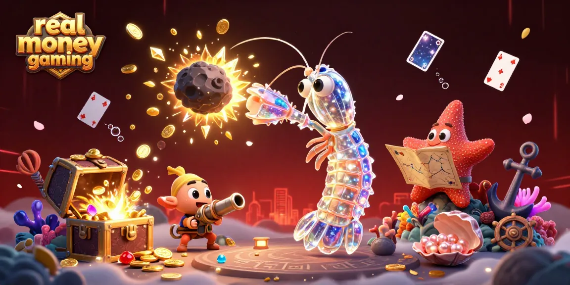 Experience thrilling real money gaming with a galactic samurai mantis shrimp and treasure explosions.